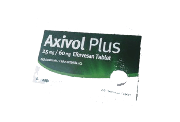 AXIVOL PLUS 60/2,5 MG 20 EFERVESAN TABLET